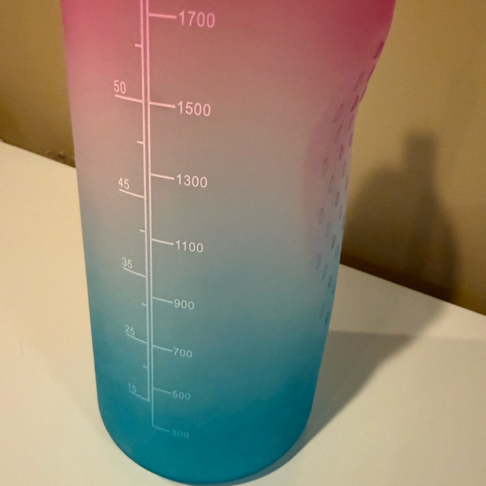 Pink and Blue Gradient Water Bottle - Picture 4 of 4